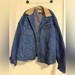 Vintage 80’s Wrangler Blanket Lined Denim Jacket USA Made
